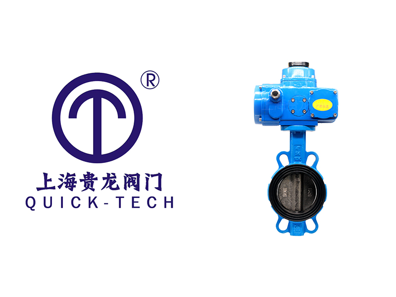上海貴龍閥門電動對夾蝶閥的工作原理！
